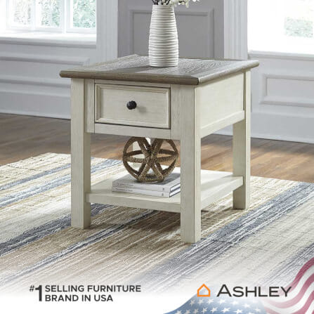 โต๊ะข้าง ASHLEY FURNITURE HOMESTORE รุ่น BOLANBURG-A/61 สีขาววินเทจ_6