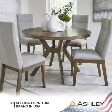 เก้าอี้ทานข้าว ASHLEY FURNITURE HOMESTORE รุ่น ROANHOWE สีเบจ_7