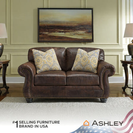 โซฟา 2 ที่นั่ง ASHLEY FURNITURE HOMESTORE รุ่น W80070-O/2 สีน้ำตาลเข้ม_5