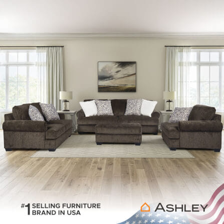 โซฟา 3 ที่นั่ง ASHLEY FURNITURE HOMESTORE รุ่น MONAGHAN-O/3 สีน้ำตาล_6