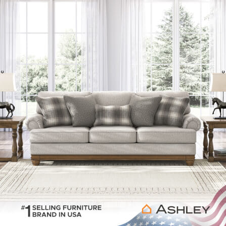 โซฟา 3 ที่นั่ง ASHLEY FURNITURE HOMESTORE รุ่น STOUGHTON/3 สีครีม_7