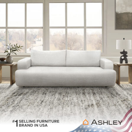 โซฟา 3 ที่นั่ง ASHLEY FURNITURE HOMESTORE รุ่น BRAVESTONE/3 สีเทาอ่อน_8