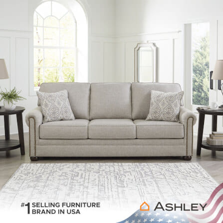 โซฟา 3 ที่นั่ง ASHLEY FURNITURE HOMESTORE รุ่น GAELON/3 สีน้ำตาลอ่อน_7