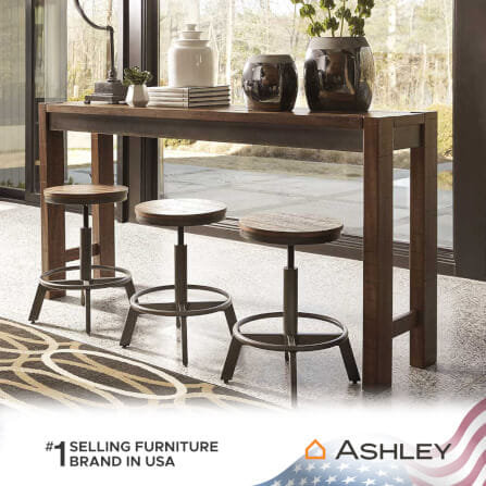 โต๊ะบาร์ ASHLEY FURNITURE HOMESTORE รุ่น TORJIN/183 สีน้ำตาล_3