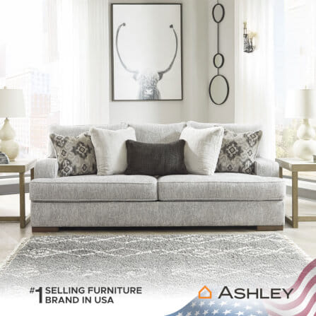 โซฟา 3 ที่นั่ง ASHLEY FURNITURE HOMESTORE รุ่น MERCADO/3 สีเทาอ่อน_6