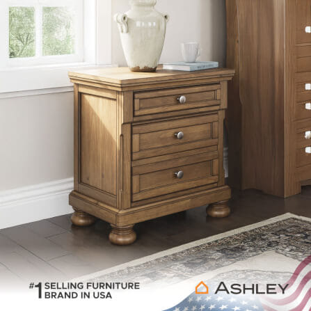 ตู้ข้างเตียง ASHLEY FURNITURE HOMESTORE รุ่น VANDENMORE สีน้ำตาล_7