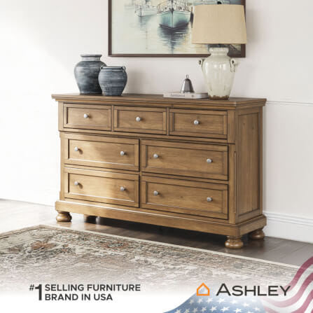 ตู้ลิ้นชัก 7 ลิ้นชัก ASHLEY FURNITURE HOMESTORE รุ่น VANDENMORE/166 สีน้ำตาล_7