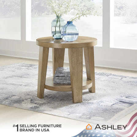 โต๊ะข้าง ASHLEY FURNITURE HOMESTORE รุ่น KRISTILAND/66 สีน้ำตาลอ่อน_7