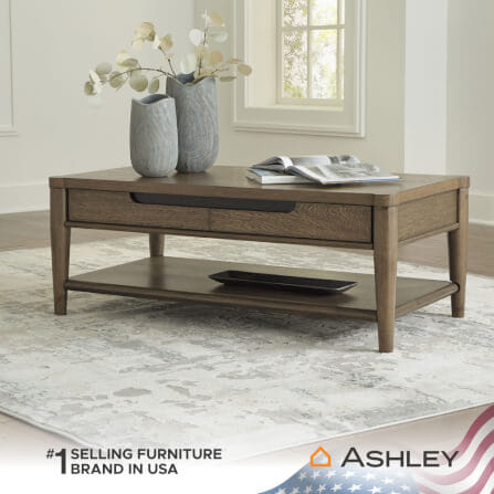 โต๊ะกลาง ASHLEY FURNITURE HOMESTORE รุ่น ROANHOWE/127 สีน้ำตาล_9