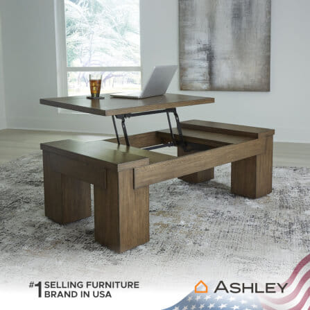 โต๊ะกลาง พร้อมลิฟท์ท็อป ASHLEY FURNITURE HOMESTORE รุ่น ROSSWAIN/137 สีน้ำตาล_7