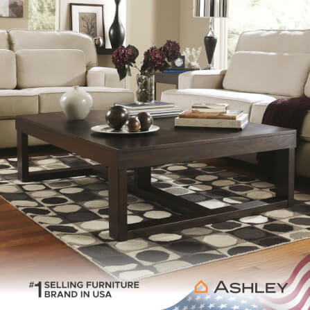 โต๊ะกลาง ASHLEY FURNITURE HOMESTORE รุ่น WATSON/142 สีน้ำตาลเข้ม_5
