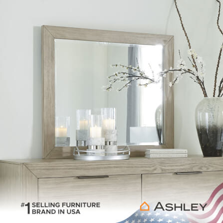 กระจกตั้งโต๊ะ ASHLEY FURNITURE HOMESTORE รุ่น HENNINGTON/101X88 สีไม้ธรรมชาติ_4