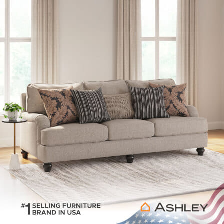 โซฟา 3 ที่นั่ง ASHLEY FURNITURE HOMESTORE รุ่น FERMOY/3 สีน้ำตาลอ่อน_8