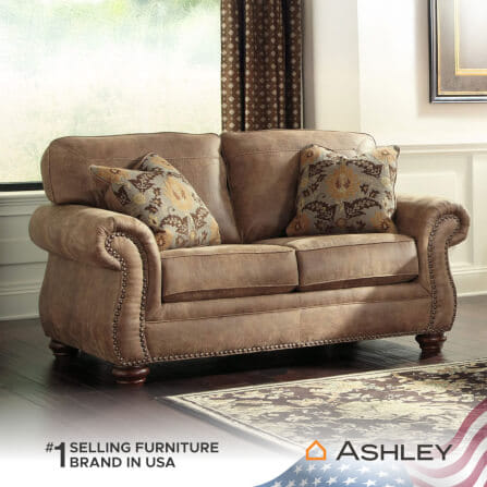 โซฟา 2 ที่นั่ง ASHLEY FURNITURE HOMESTORE รุ่น LARKINHURST/2 สีน้ำตาล_5
