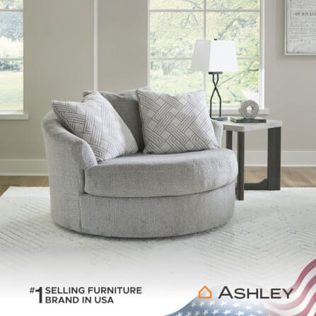 โซฟาหมุนได้ 1 ที่นั่ง ASHLEY FURNITURE HOMESTORE รุ่น CASSELBURY/1 สีเทา_6