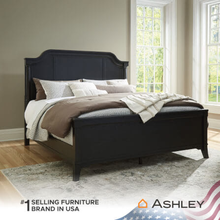 เตียงนอนขนาด 6 ฟุต ASHLEY FURNITURE HOMESTORE รุ่น WELLTERN/180 สีดำ_8