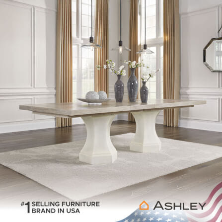 โต๊ะอาหาร ปรับขนาดได้ ASHLEY FURNITURE HOMESTORE รุ่น JORLAINA/182-274 สีไม้ธรรมชาติ_8