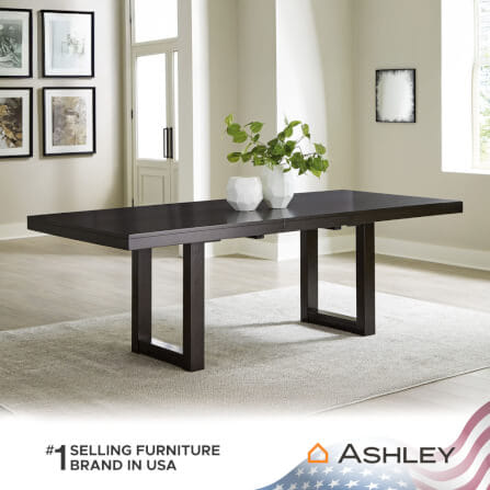 โต๊ะอาหาร ปรับขนาดได้ ASHLEY FURNITURE HOMESTORE รุ่น NEYMORTON/183-228 สีน้ำตาลเข้ม_8