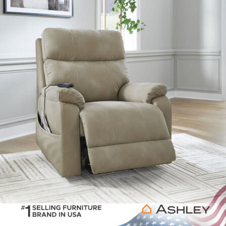 โซฟาปรับเอนไฟฟ้า 1 ที่นั่ง ASHLEY FURNITURE HOMESTORE รุ่น NEXT-GEN DURAPELLA/1RM สีน้ำตาลอ่อน_11