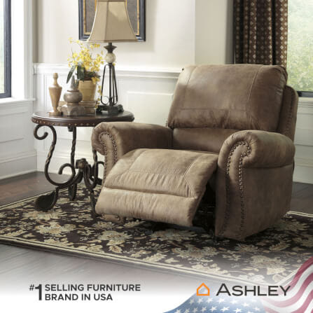 โซฟาปรับเอนนอน 1 ที่นั่ง ASHLEY FURNITURE HOMESTORE รุ่น LARKINHURST/1R สีน้ำตาล_5