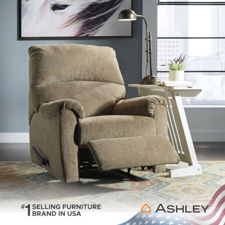 โซฟาปรับเอนนอน 1 ที่นั่ง ASHLEY FURNITURE HOMESTORE รุ่น NERVIANO/1R สีน้ำตาล_6