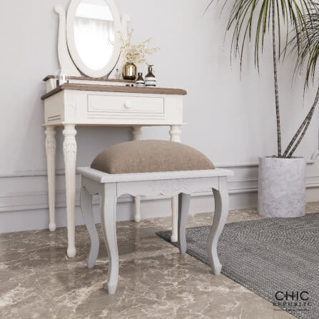เก้าอี้สตูล CHIC REPUBLIC รุ่น SARITA สีขาววินเทจ_8
