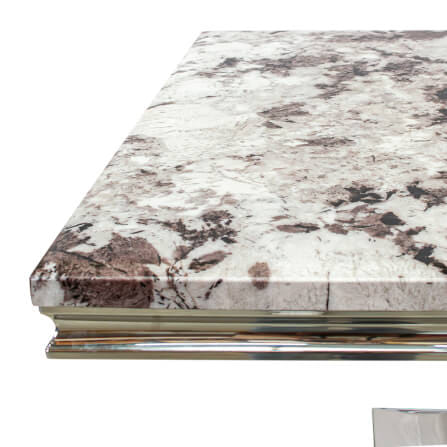 โต๊ะอาหารหินอ่อนสังเคราะห์ CHIC REPUBLIC รุ่น HERNANDEZ-CH/180 MARBLE สีขาวและเทา_8