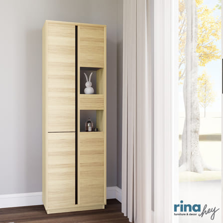ตู้อเนกประสงค์ RINA HEY รุ่น THE LINE/185 สีน้ำตาลอ่อน_5