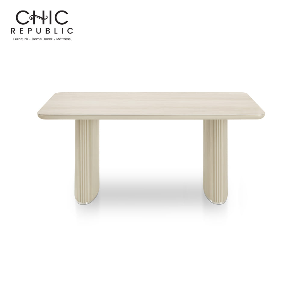 โต๊ะอาหาร CHIC REPUBLIC รุ่น VALENZO/220 220 ซม. สีครีม