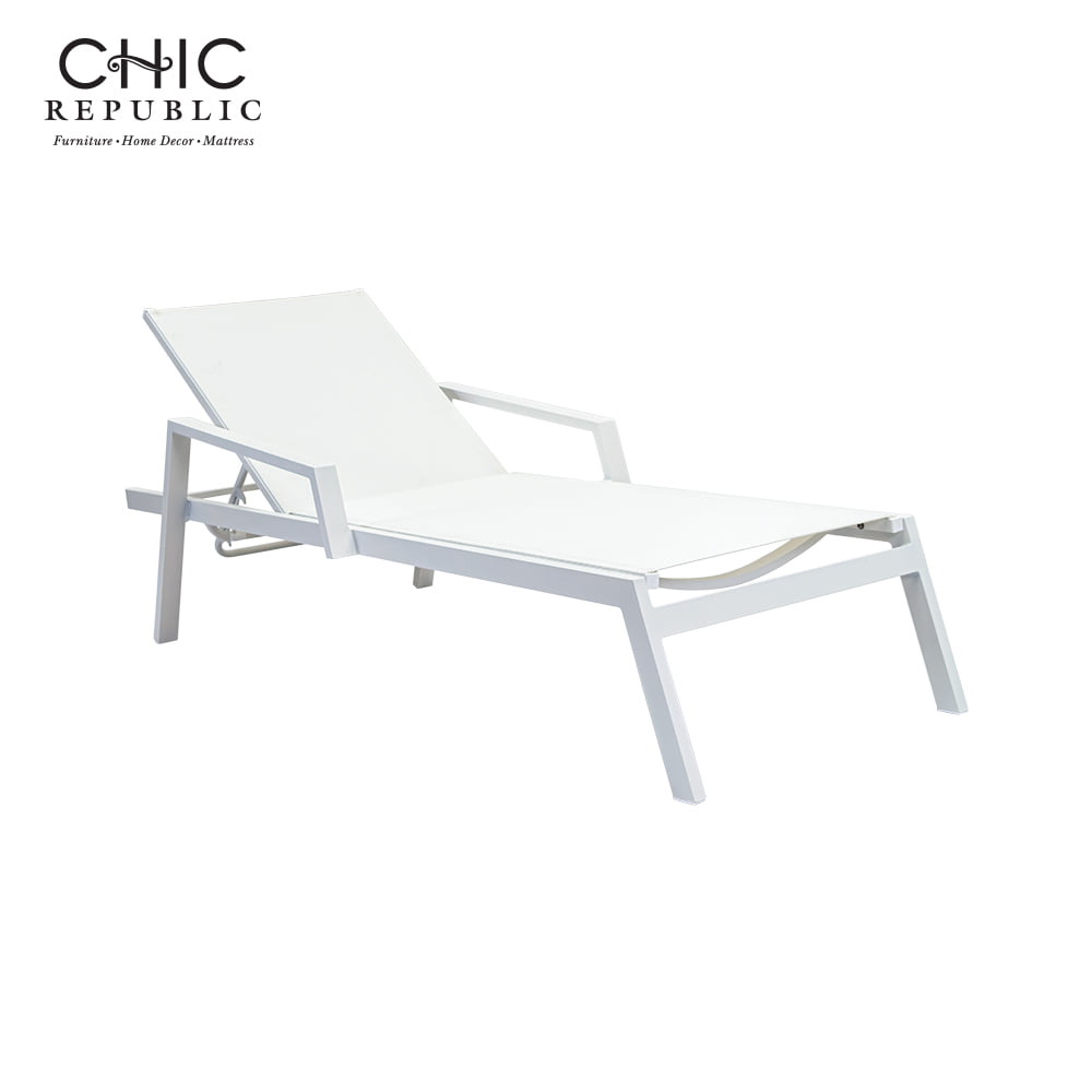 ซันเบด ปรับระดับได้ CHIC REPUBLIC รุ่น BACCO สีขาว_0