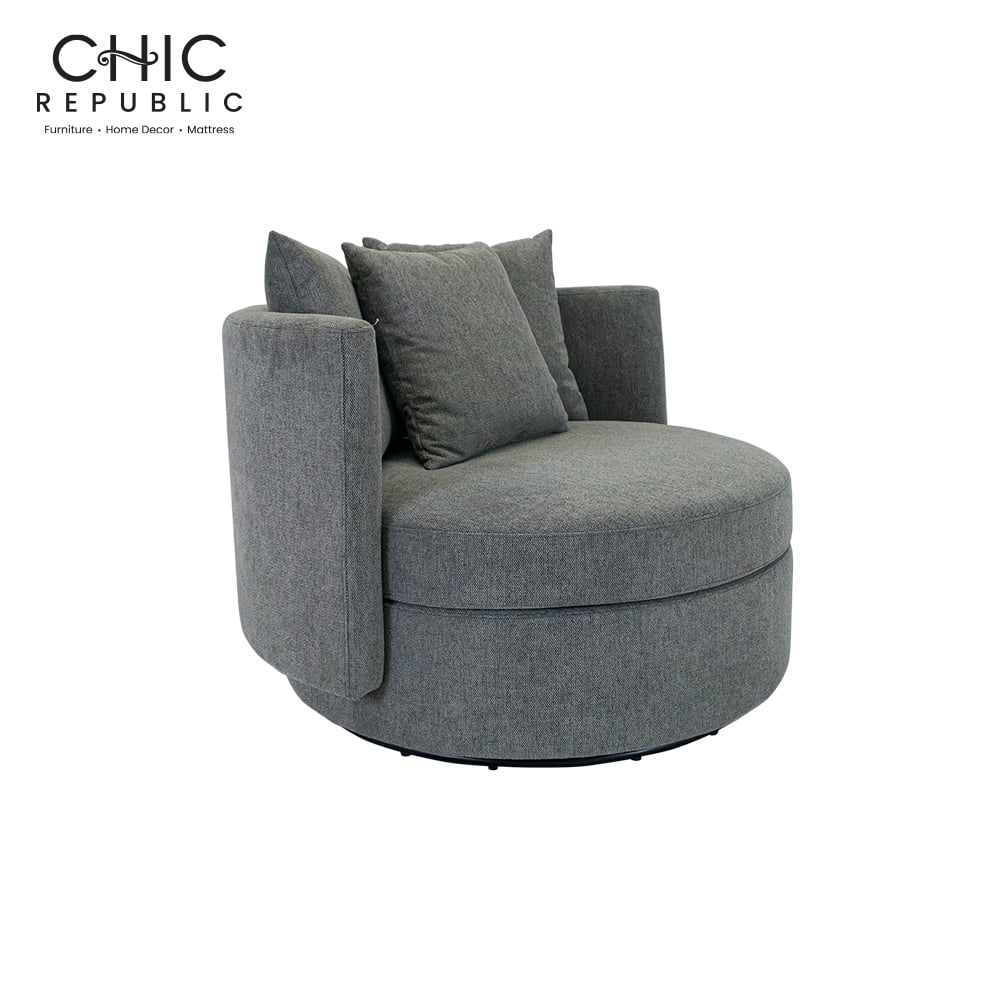 โซฟา 1 ที่นั่งแบบหมุนได้ CHIC REPUBLIC KAVONTA/1 สีเทา_0