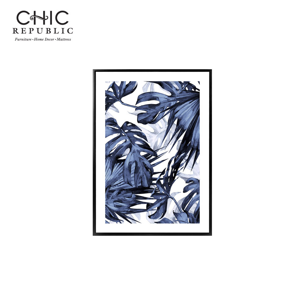 ภาพติดฝาผนัง CHIC REPUBLIC รุ่น SHADE OF BLUE-B/50X70 สีดำ/หลากสี_0