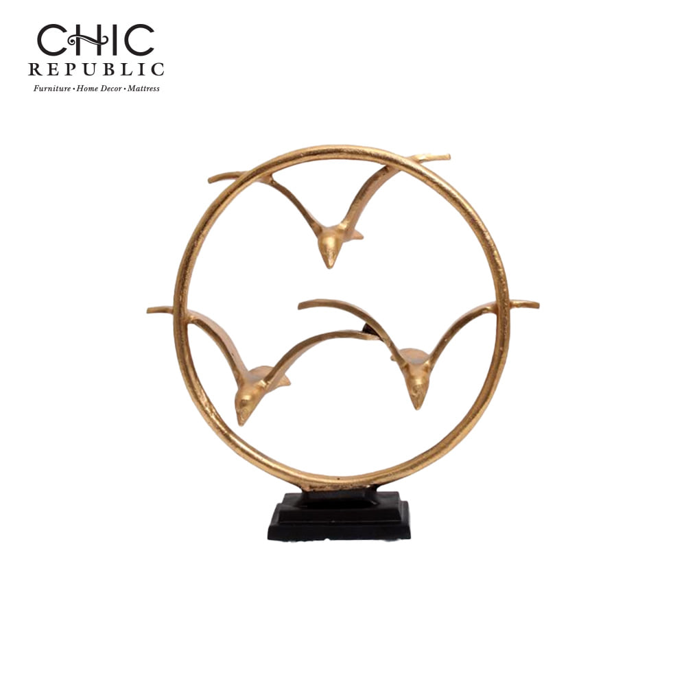 ของตกแต่ง CHIC REPUBLIC ROSELLA สีทอง/ดำ_0
