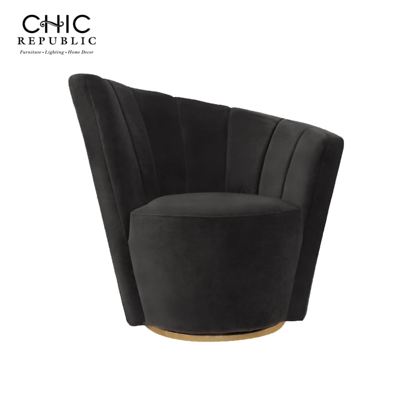โซฟา 1 ที่นั่งแบบหมุนได้ CHIC REPUBLIC ANGELWING/R-1 88 ซม. สีดำ_0