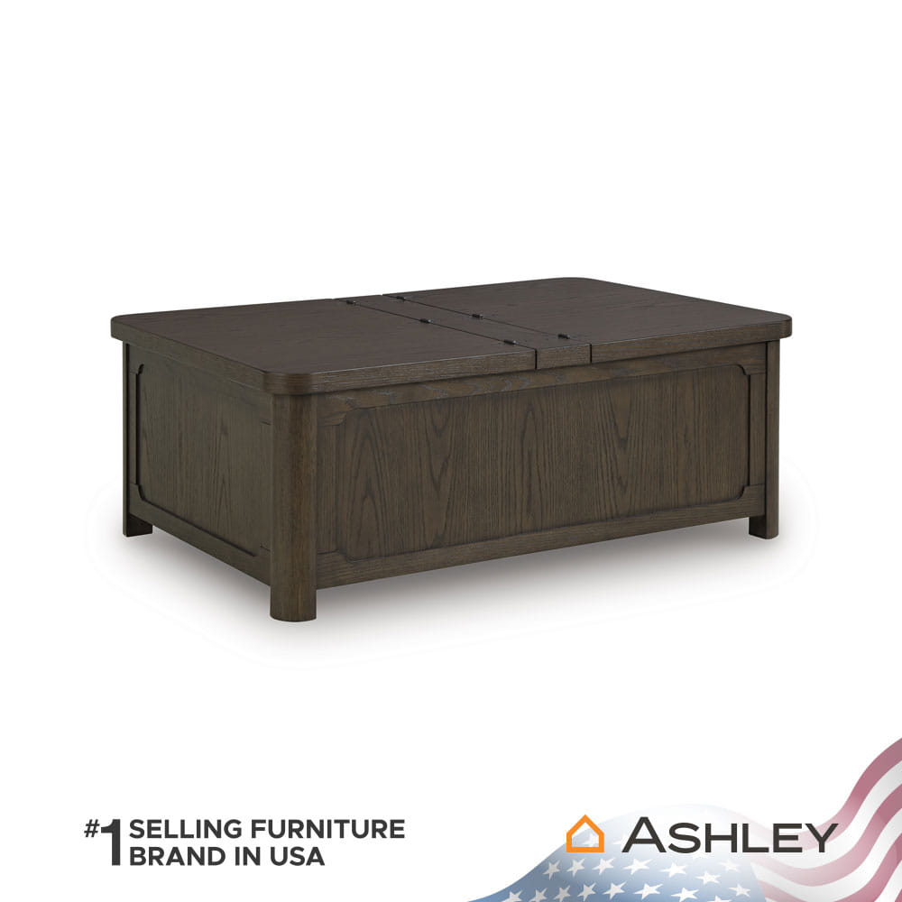 โต๊ะกลางพร้อมช่องเก็บของ ASHLEY FURNITURE HOMESTORE รุ่น BRECKINGTON/116 สีน้ำตาลเข้ม_1