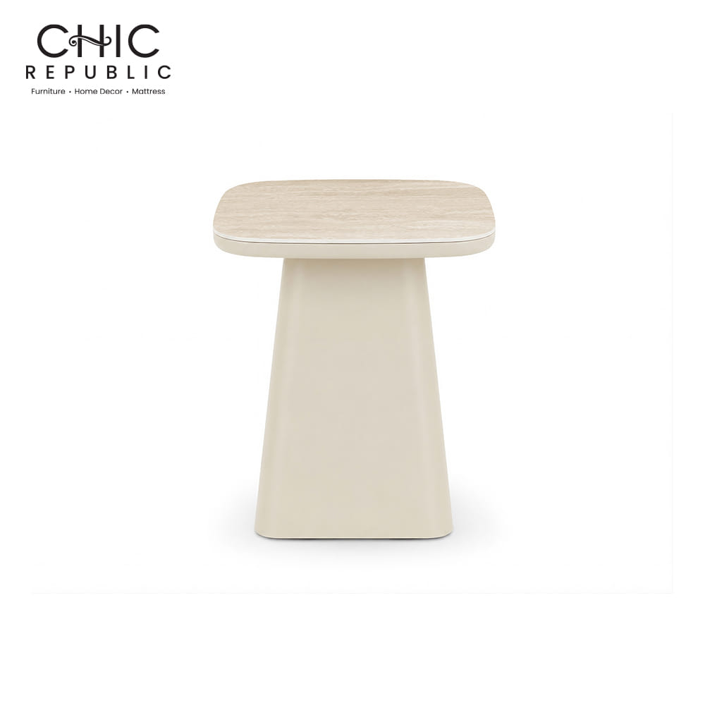 โต๊ะข้างท็อป CHIC REPUBLIC รุ่น VALENZO/45 45 ซม. สีครีม_1