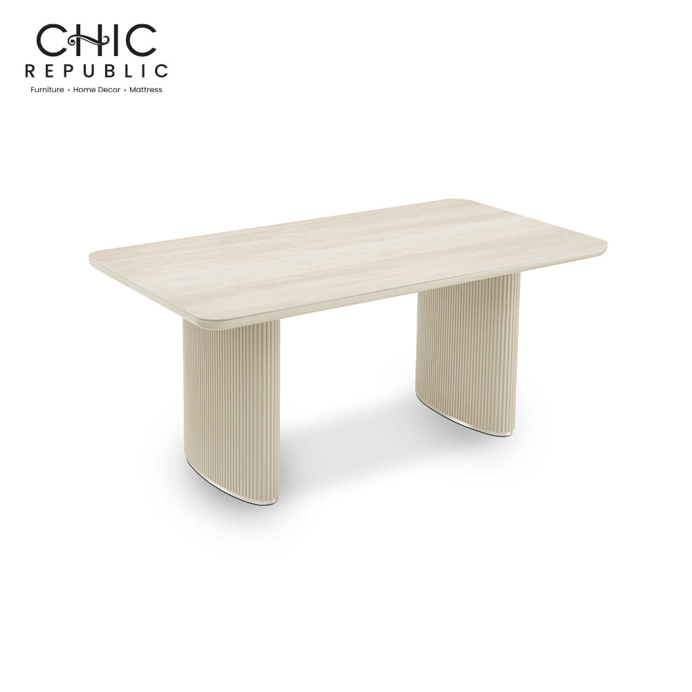 โต๊ะอาหาร CHIC REPUBLIC รุ่น VALENZO/220 220 ซม. สีครีม_1