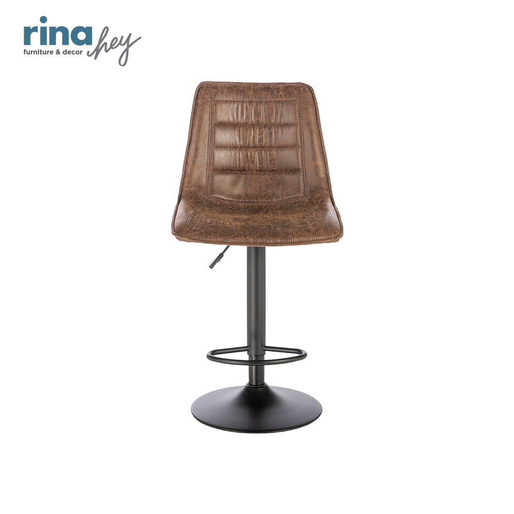 เก้าอี้บาร์หมุนและปรับระดับได้ RINA HEY รุ่น LOKO/62 สีกาแฟ_1