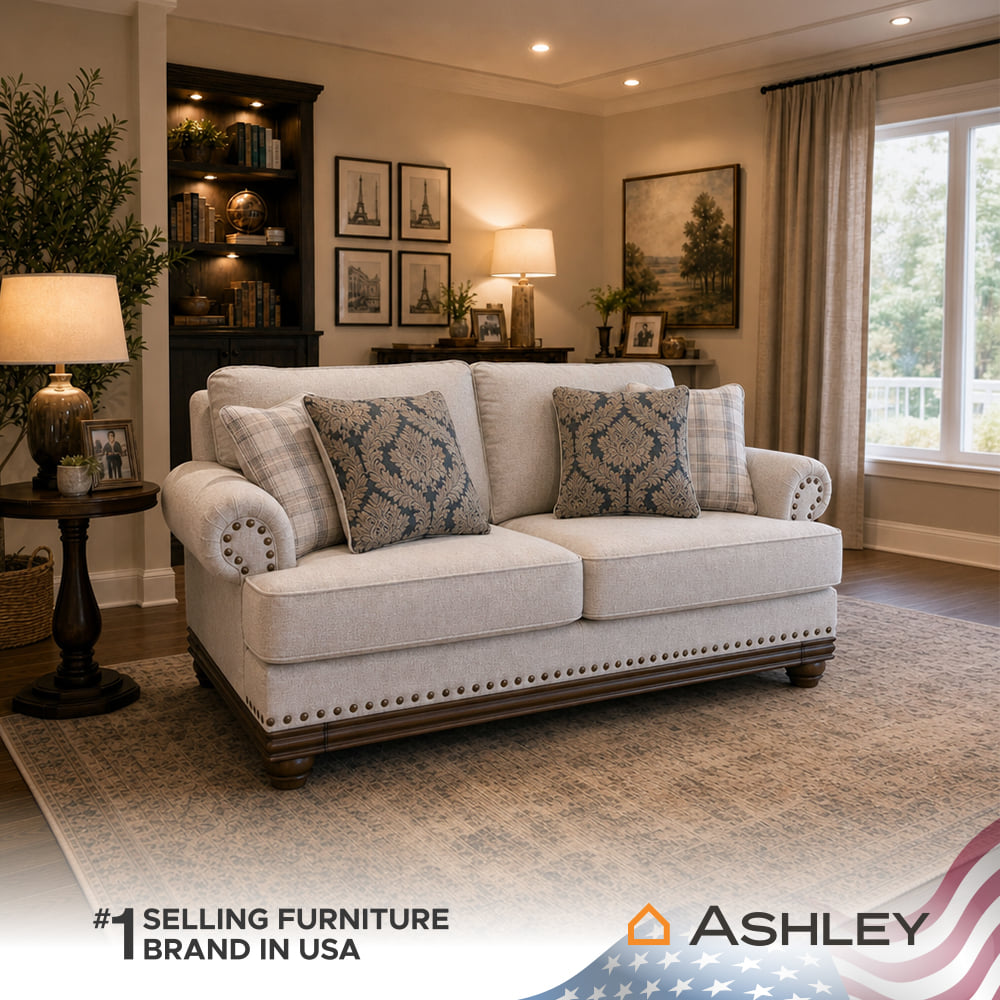 โซฟา 2 ที่นั่ง ASHLEY FURNITURE HOMESTORE รุ่น HARLESON-O/2 สีเบจ_1