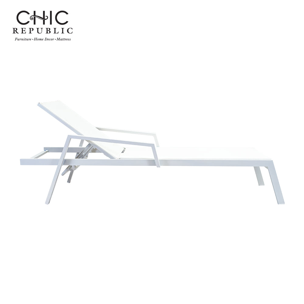 ซันเบด ปรับระดับได้ CHIC REPUBLIC รุ่น BACCO สีขาว_1