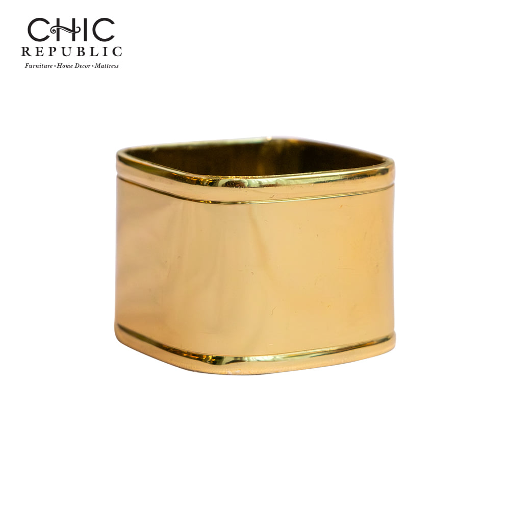 ชุดห่วงคล้องผ้าเช็ดปาก CHIC REPUBLIC รุ่น RICKY สีทอง (ชุด 4 ชิ้น)_1