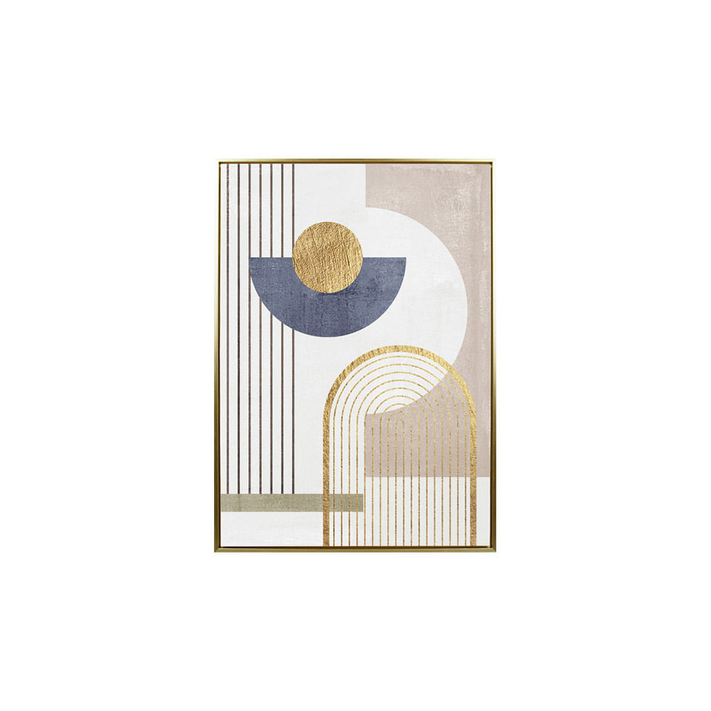 ภาพติดฝาผนัง CHIC REPUBLIC รุ่น ABSTRACT GEO SHAPES/50X70 สีทอง/หลากสี_1