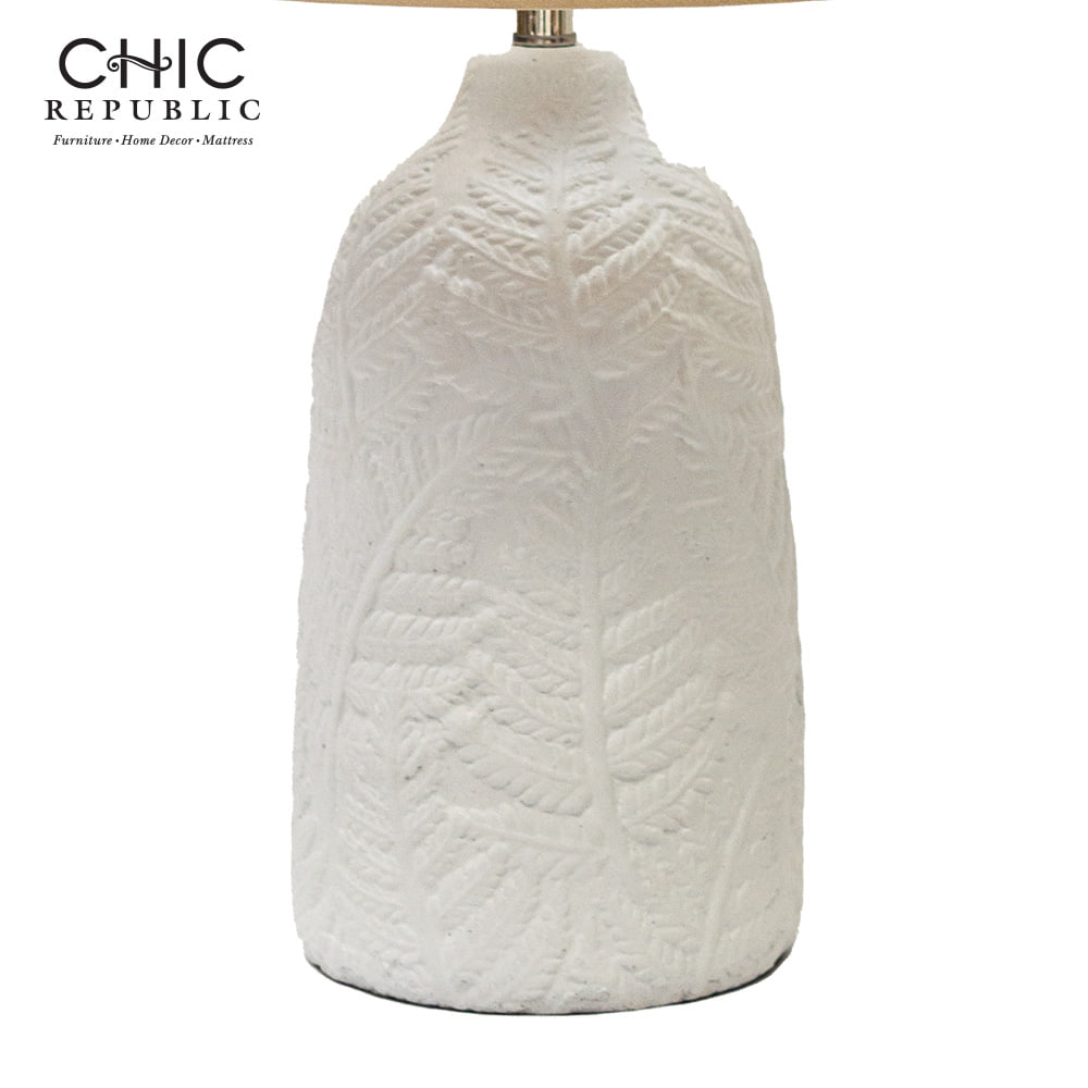 โคมไฟตั้งโต๊ะ CHIC REPUBLIC KLINDER สีขาว/เบจ_1
