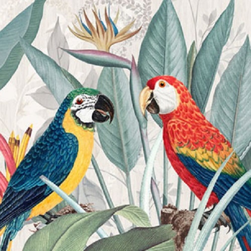 ภาพติดฝาผนัง CHIC REPUBLIC รุ่น PARROT PAIR-A/50X70 สีทอง/หลากสี_2