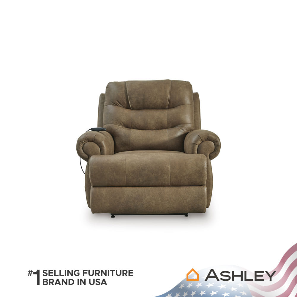 โซฟาปรับเอนนอนไฟฟ้า 1 ที่นั่ง ASHLEY FURNITURE HOMESTORE CREATED COMFORT/1RM สีน้ำตาล_2