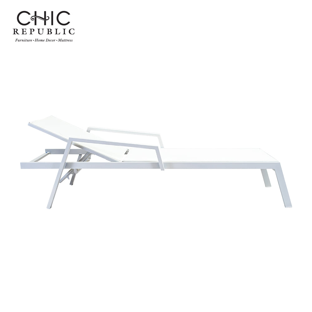 ซันเบด ปรับระดับได้ CHIC REPUBLIC รุ่น BACCO สีขาว_2