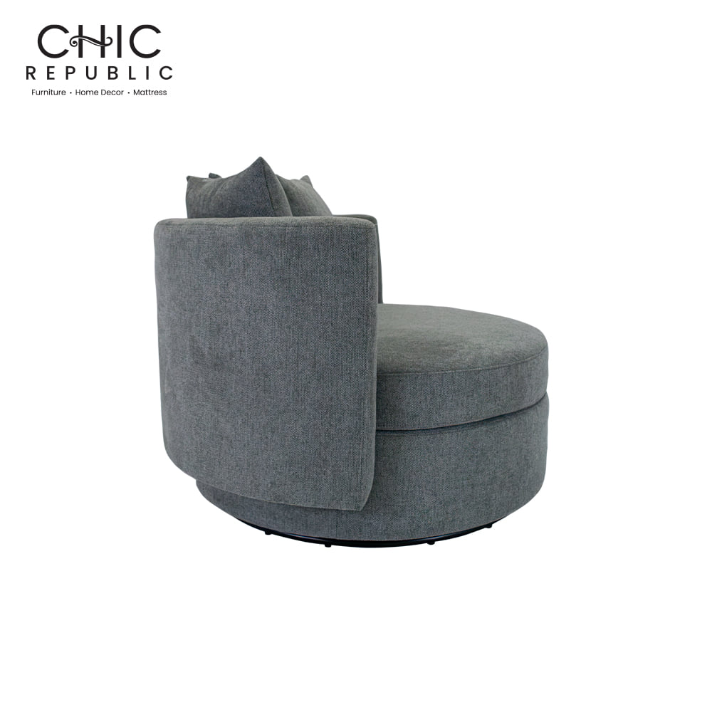 โซฟา 1 ที่นั่งแบบหมุนได้ CHIC REPUBLIC KAVONTA/1 สีเทา_2