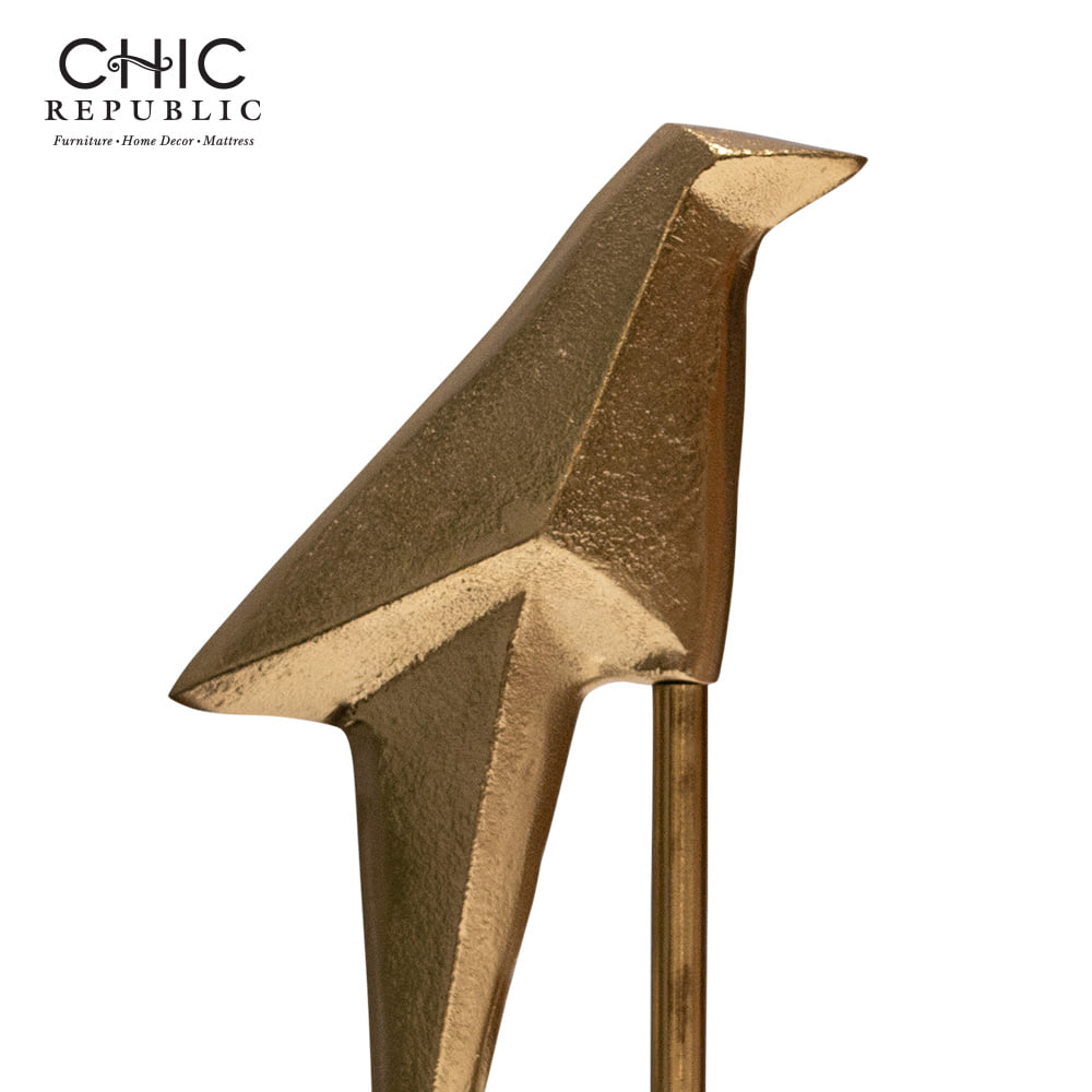 รูปปั้นตกแต่ง CHIC REPUBLIC TANAGER/33 สีทอง/ขาว_2
