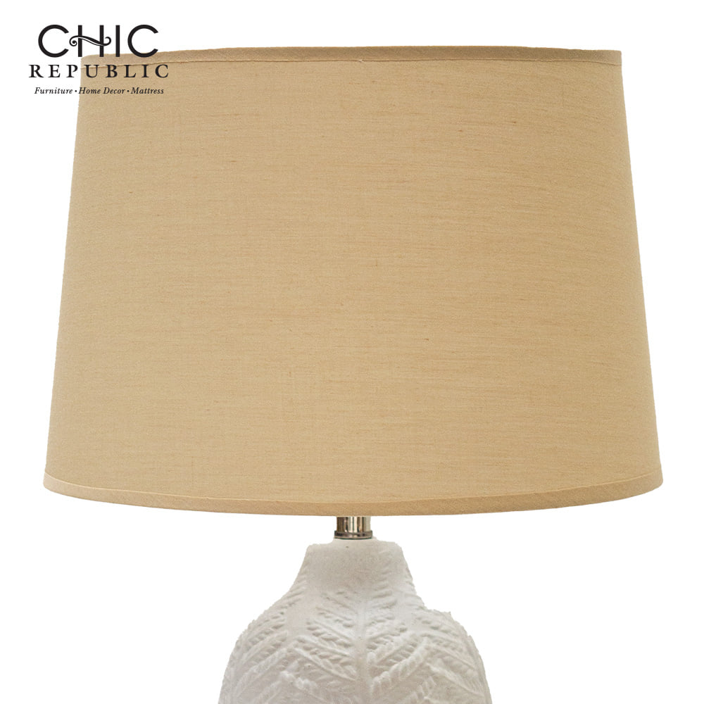 โคมไฟตั้งโต๊ะ CHIC REPUBLIC KLINDER สีขาว/เบจ_2