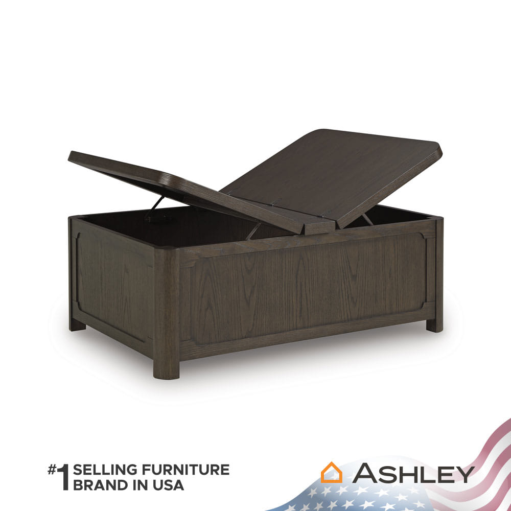 โต๊ะกลางพร้อมช่องเก็บของ ASHLEY FURNITURE HOMESTORE รุ่น BRECKINGTON/116 สีน้ำตาลเข้ม_3